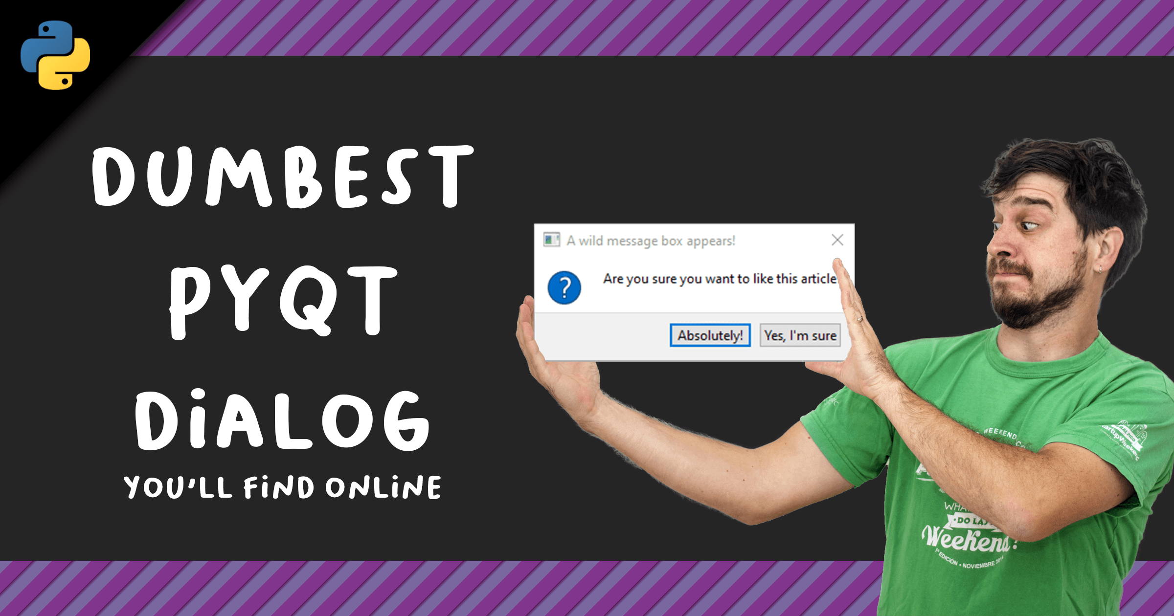 Simple alert dialog PyQt